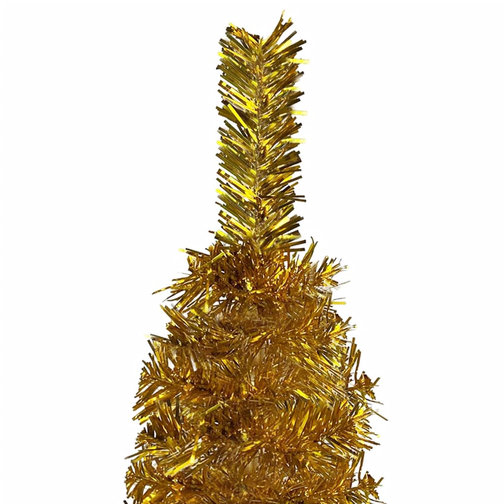 Slim Christmas Tree Gold 150 cm