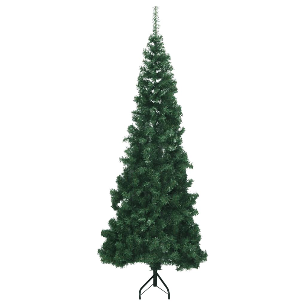 Corner Artificial Christmas Tree Green 210 cm PVC