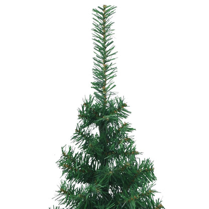 Corner Artificial Christmas Tree Green 210 cm PVC