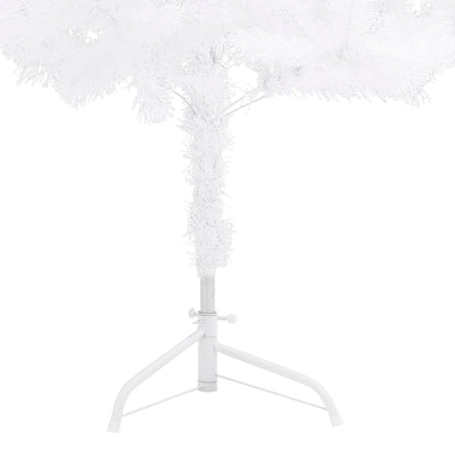 Corner Artificial Christmas Tree White 150 cm PVC