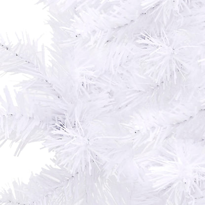 Corner Artificial Christmas Tree White 180 cm PVC