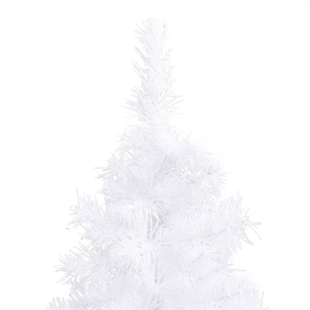 Corner Artificial Christmas Tree White 180 cm PVC