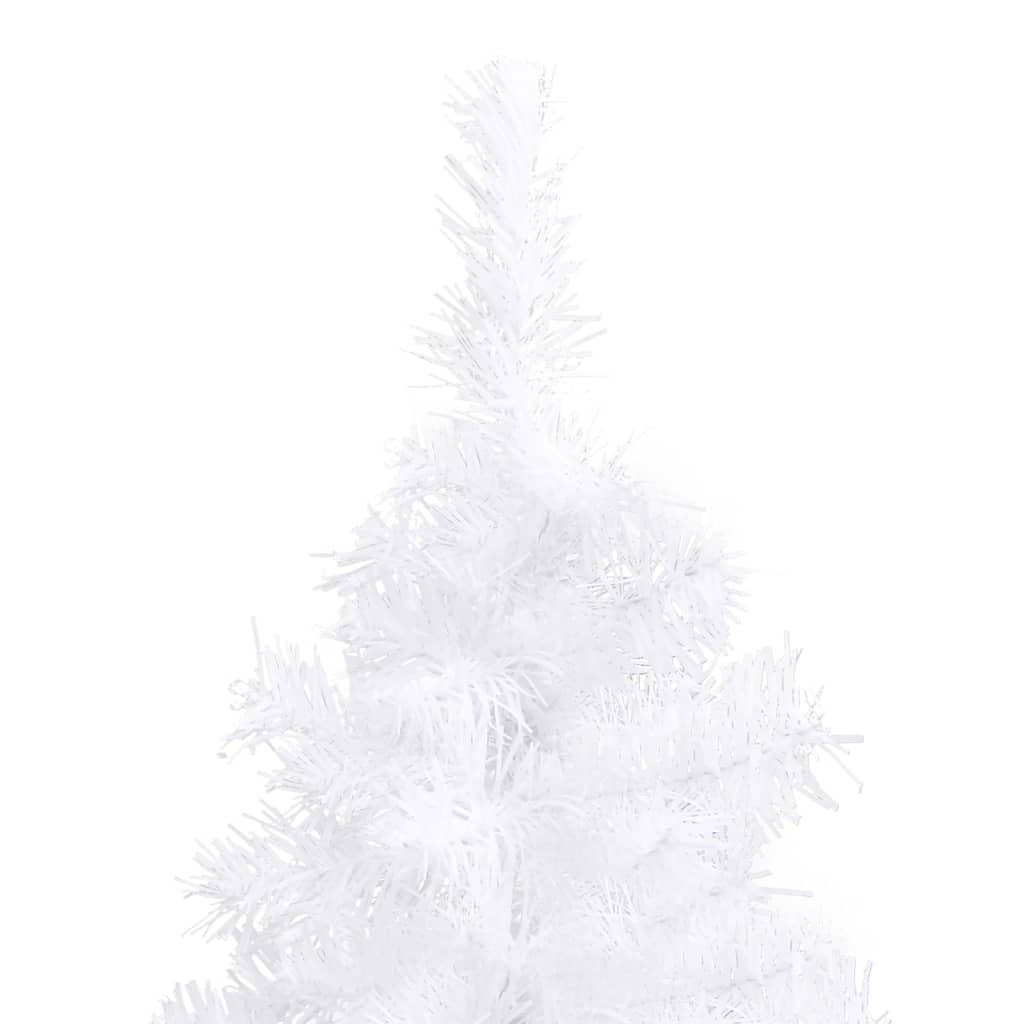 Corner Artificial Christmas Tree White 210 cm PVC