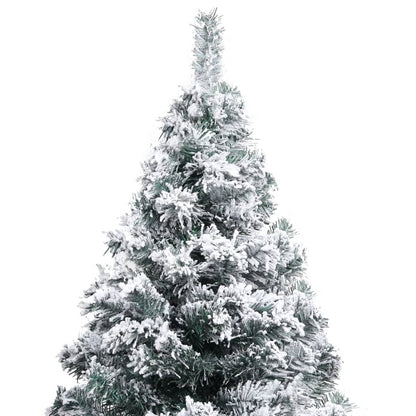 Artificial Christmas Tree with Flocked Snow Green 120 cm PVC