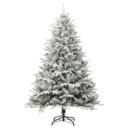 Artificial Christmas Tree with Flocked Snow Green 240 cm PVC&PE