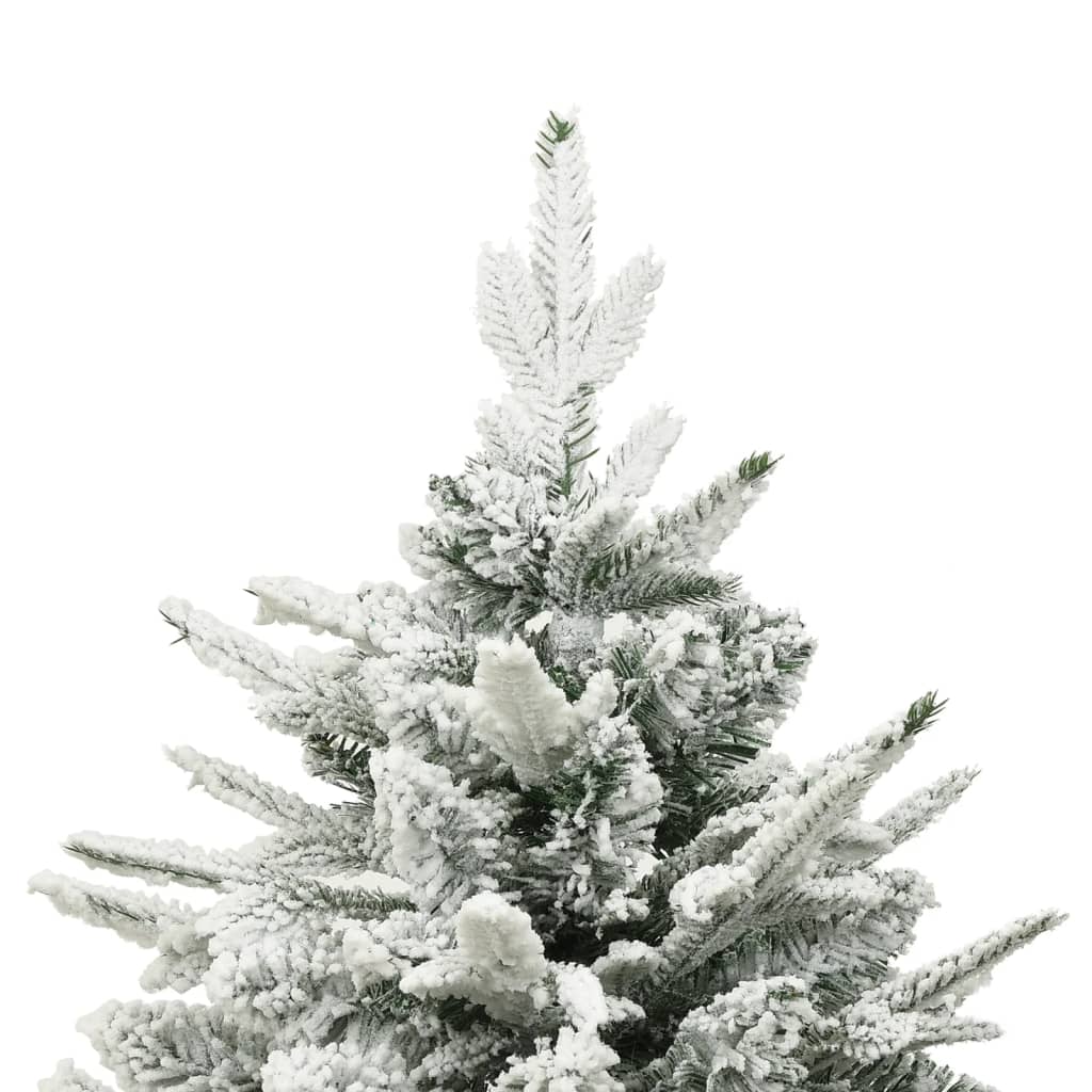 Artificial Christmas Tree with Flocked Snow Green 240 cm PVC&PE