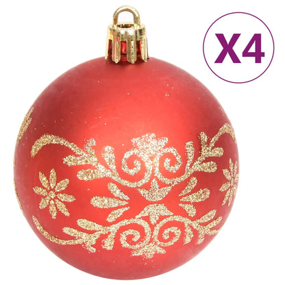 70 Piece Christmas Bauble Set Gold and Red