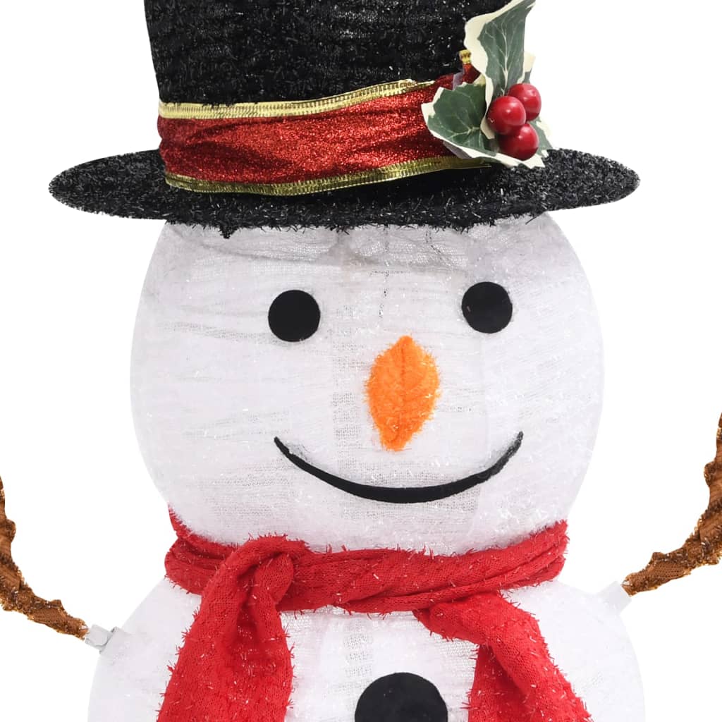 Decorative Christmas Snowman Figure with LED Luxury Fabric 60cm