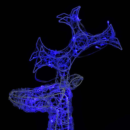 Reindeer Christmas Decoration 90 LEDs 60x16x100 cm Acrylic