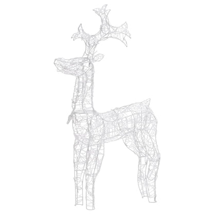 Reindeer Christmas Decoration 90 LEDs 60x16x100 cm Acrylic