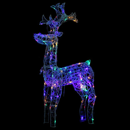 Reindeer Christmas Decoration 90 LEDs 60x16x100 cm Acrylic