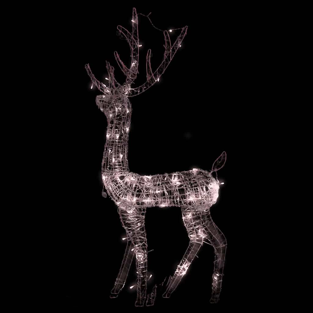 Acrylic Reindeer Christmas Decoration 140 LEDs 120cm Warm White