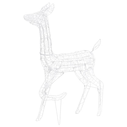 Acrylic Reindeer Family Christmas Decoration 160 LED Colourful