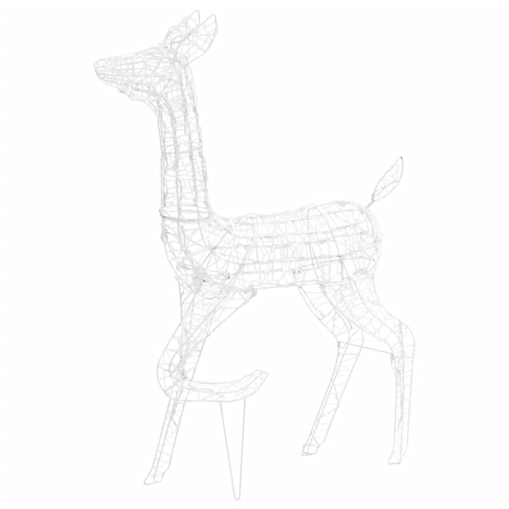 Acrylic Reindeer Family Christmas Decoration 300 LED Warm White