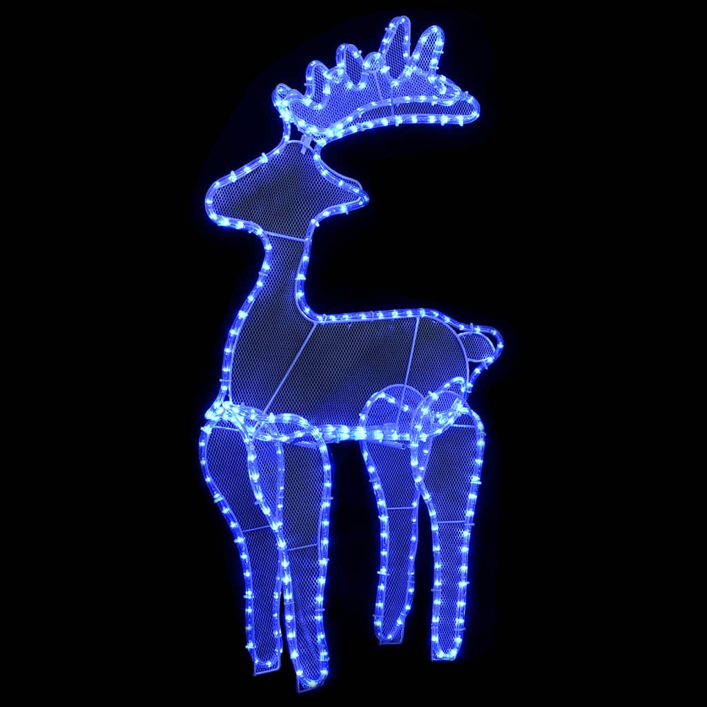 Reindeer Christmas Decoration with Mesh 306 LEDs 60x24x89cm