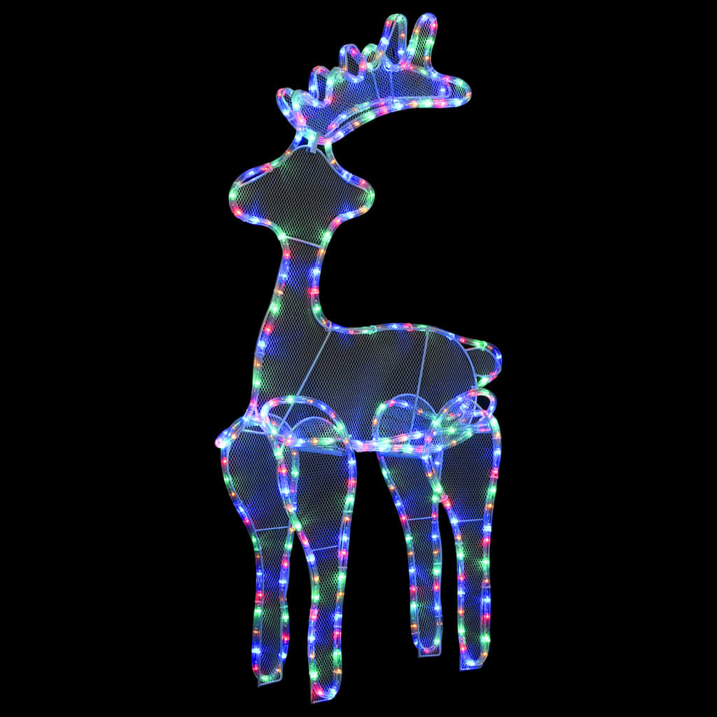 Reindeer Christmas Decoration with Mesh 306 LEDs 60x24x89cm