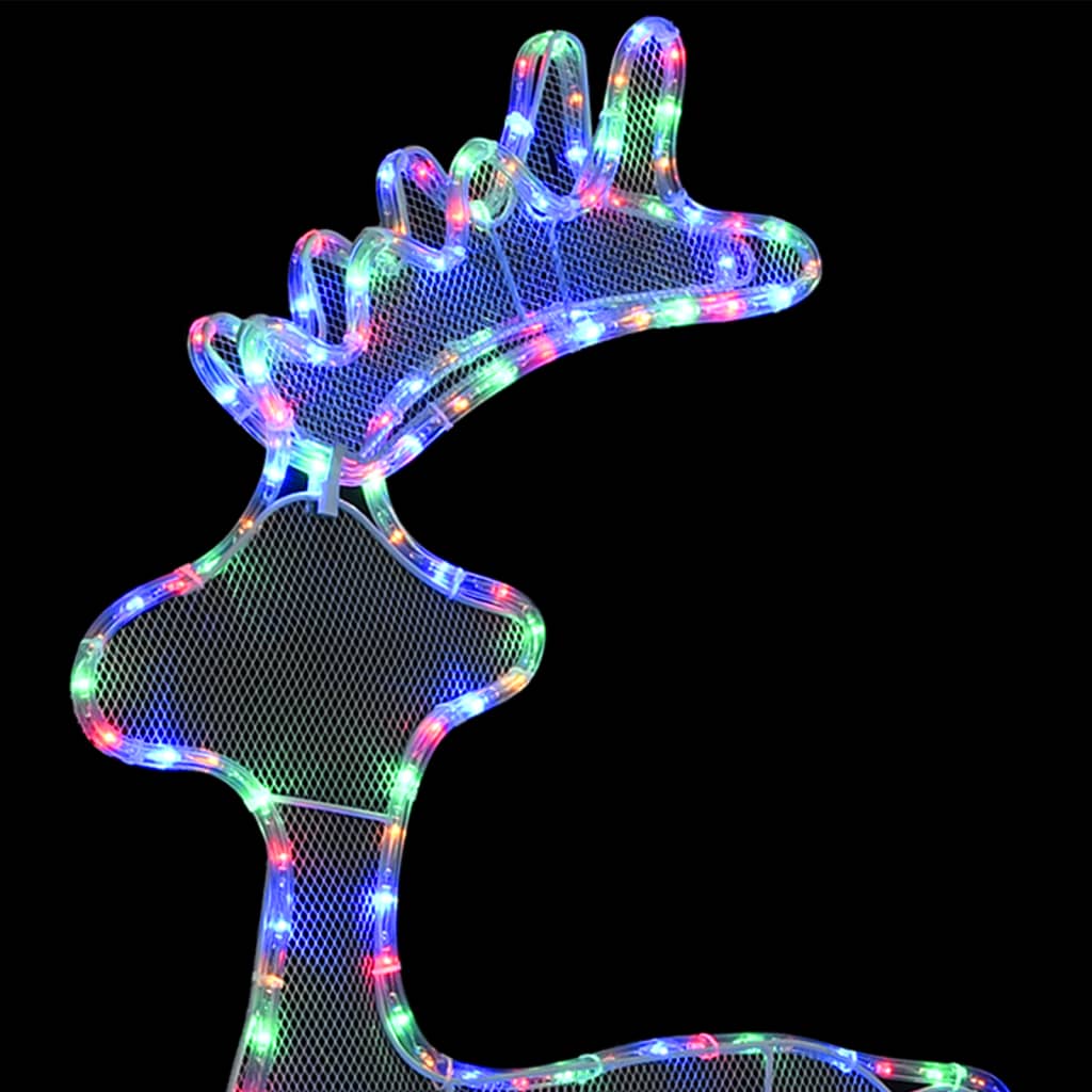 Reindeer Christmas Decoration with Mesh 306 LEDs 60x24x89cm