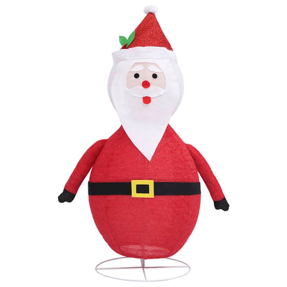 Decorative Christmas Santa Claus Figure LED Luxury Fabric 90cm