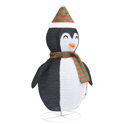 Decorative Christmas Snow Penguin Figure LED Luxury Fabric 60cm