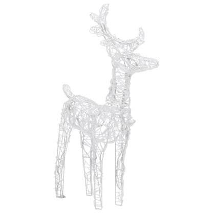 Reindeers & Sleigh Christmas Decoration 160 LEDs 130 cm Acrylic