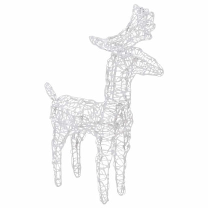 Reindeers & Sleigh Christmas Decoration 160 LEDs 130 cm Acrylic