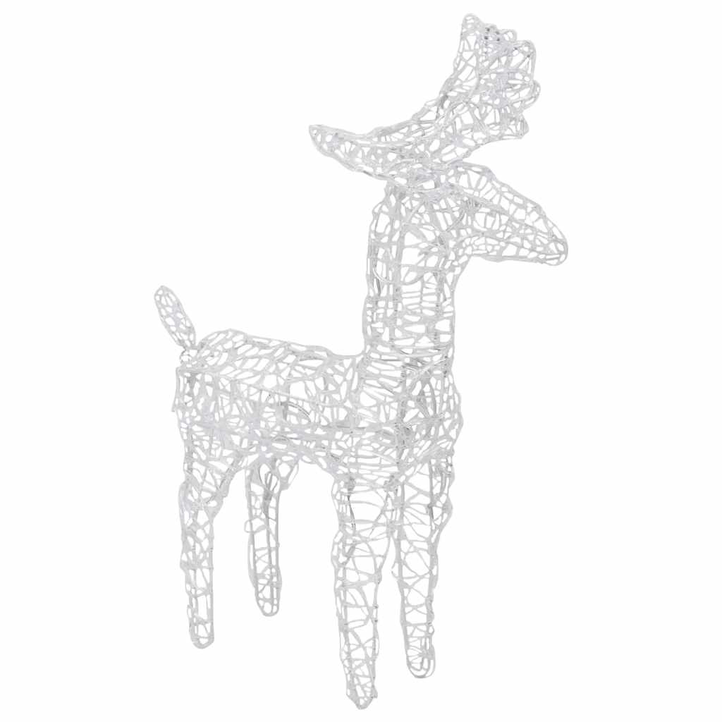 Reindeers & Sleigh Christmas Decoration 160 LEDs 130 cm Acrylic