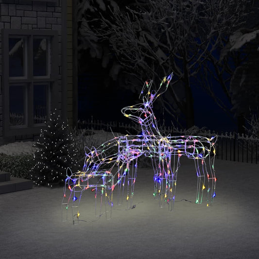 3 Piece Christmas Light Display Reindeers 229 LEDs