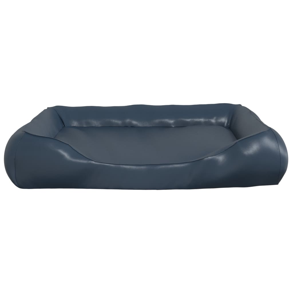 Dog Bed Dark Blue 80x68x23 cm Faux Leather