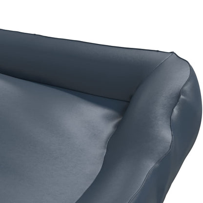 Dog Bed Dark Blue 80x68x23 cm Faux Leather