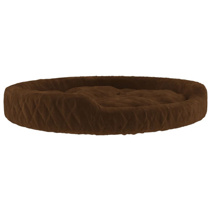 Dog Bed Brown 110x90x23 cm Plush