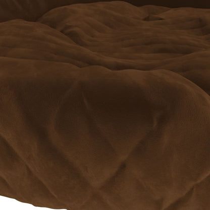 Dog Bed Brown 110x90x23 cm Plush