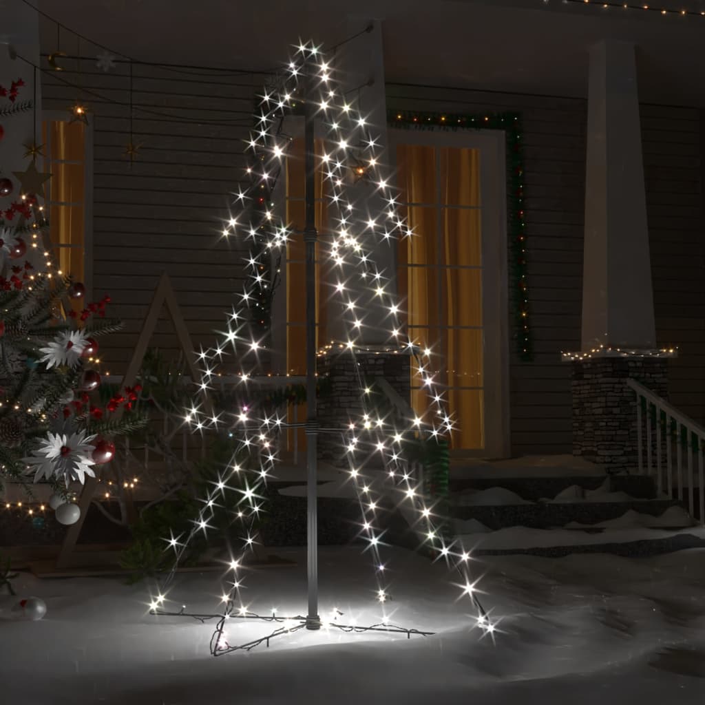 Christmas Cone Tree 160 LEDs Indoor and Outdoor 78x120 cm