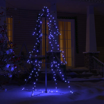 Christmas Cone Tree 160 LEDs Indoor and Outdoor 78x120 cm