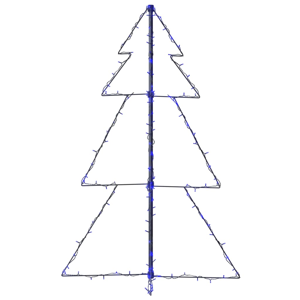 Christmas Cone Tree 160 LEDs Indoor and Outdoor 78x120 cm