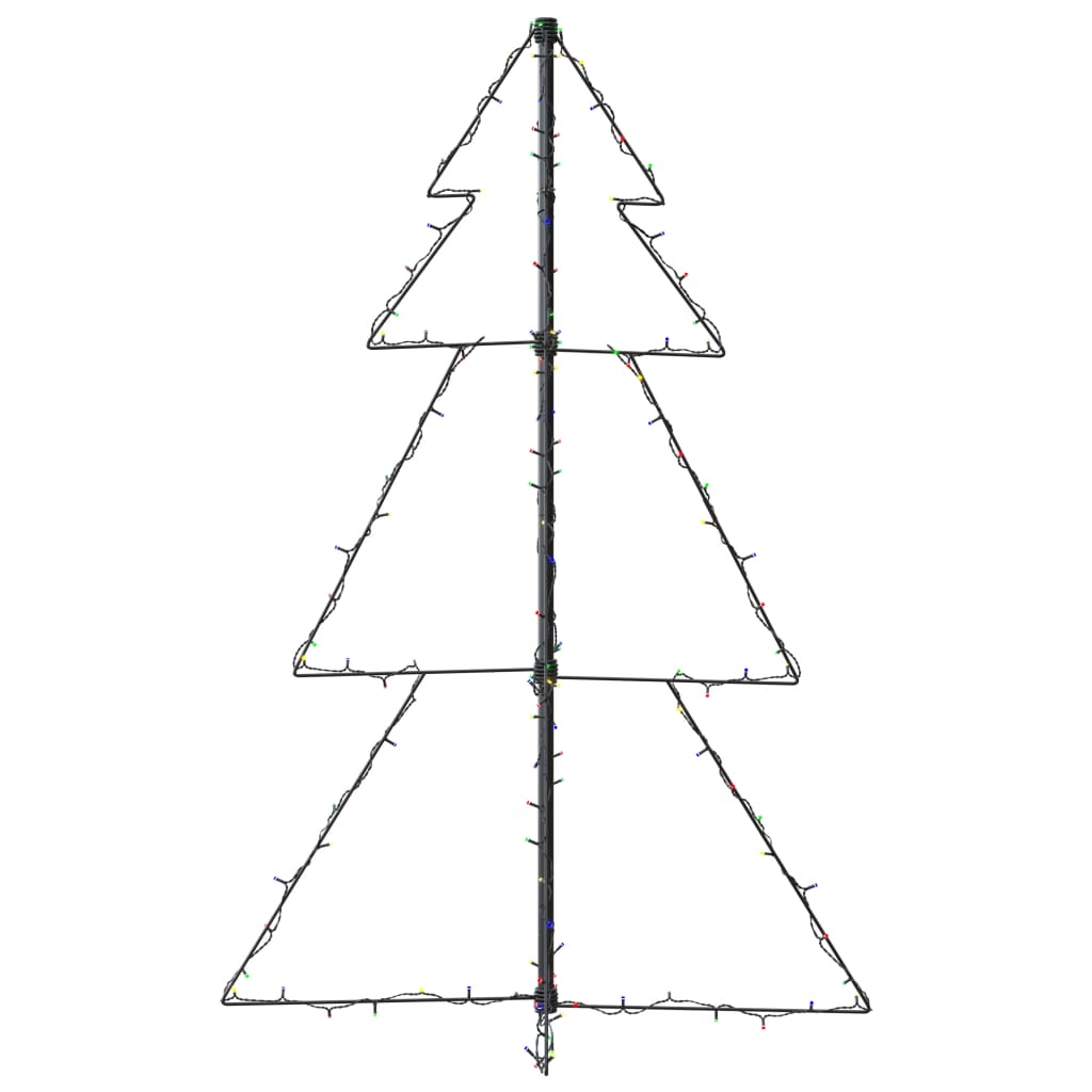 Christmas Cone Tree 160 LEDs Indoor and Outdoor 78x120 cm