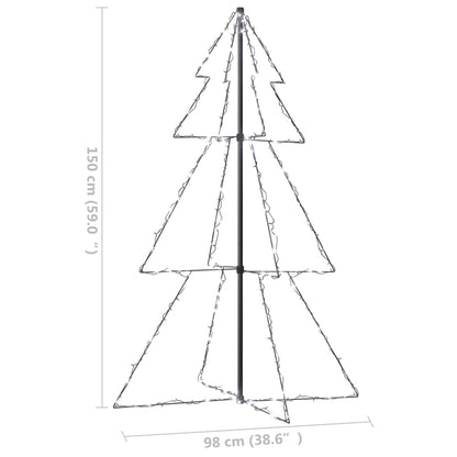 Christmas Cone Tree 200 LEDs Indoor and Outdoor 98x150 cm