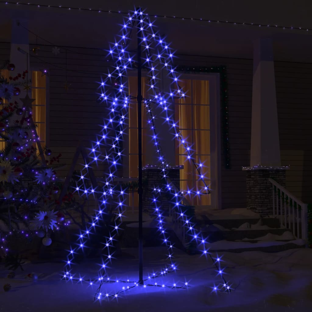 Christmas Cone Tree 200 LEDs Indoor and Outdoor 98x150 cm