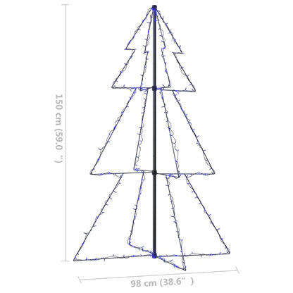 Christmas Cone Tree 200 LEDs Indoor and Outdoor 98x150 cm