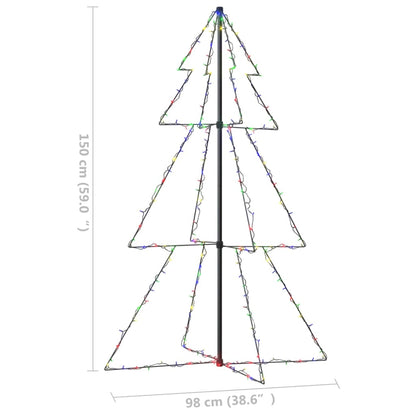 Christmas Cone Tree 200 LEDs Indoor and Outdoor 98x150 cm