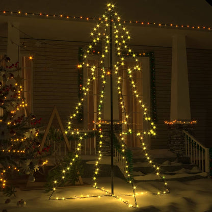 Christmas Cone Tree 240 LEDs Indoor and Outdoor 118x180 cm