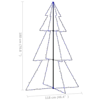 Christmas Cone Tree 240 LEDs Indoor and Outdoor 118x180 cm