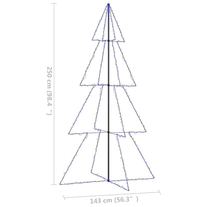 Christmas Cone Tree 360 LEDs Indoor and Outdoor 143x250 cm