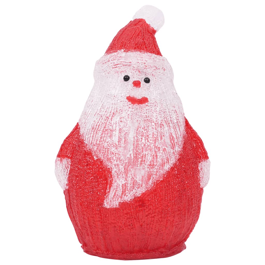 LED Christmas Acrylic Santa Figure Indoor and Outdoor 28cm