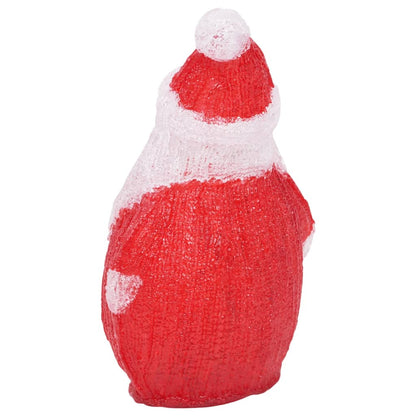 LED Christmas Acrylic Santa Figure Indoor and Outdoor 28cm