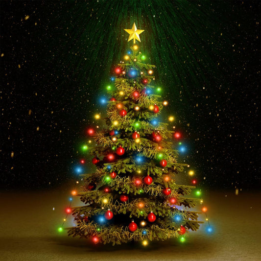 Christmas Tree Net Lights with 150 LEDs Colourful 150 cm