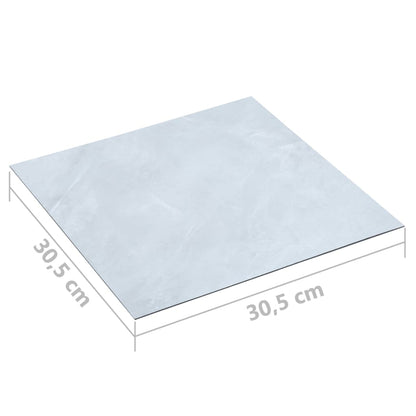 Self-adhesive Flooring Planks 20 pcs PVC 1.86 m² White Marble