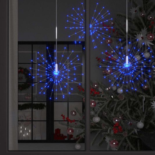 Outdoor Christmas Firecrack Light Blue 20cm 140 LEDs