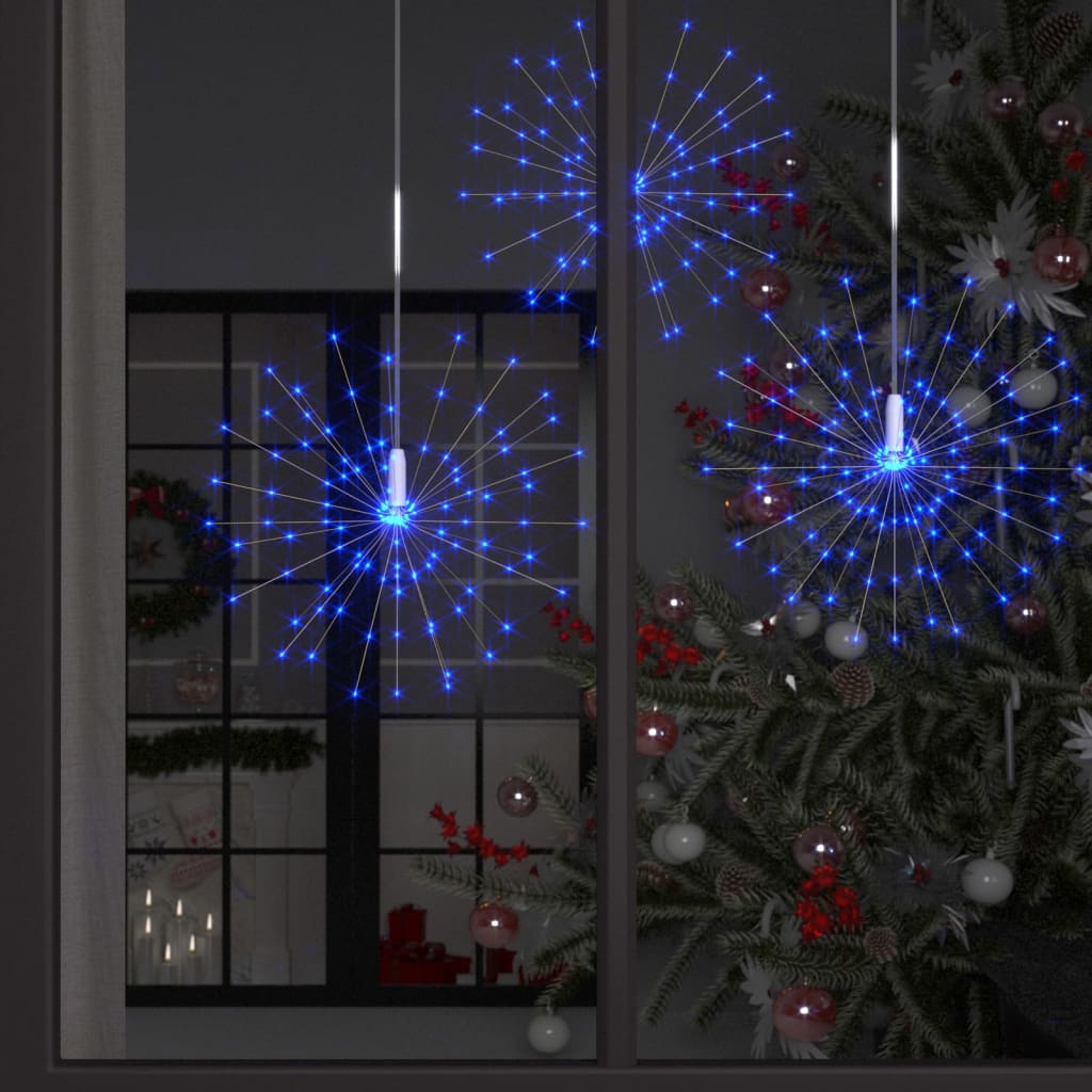 Outdoor Christmas Firecrack Lights 2pcs Blue 20cm 280 LEDs