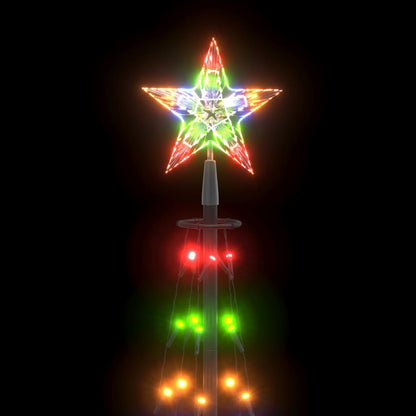 Christmas Cone Tree Colourful 70 LEDs Decoration 50x120 cm