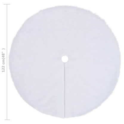 Christmas Tree Skirt White 122 cm Faux